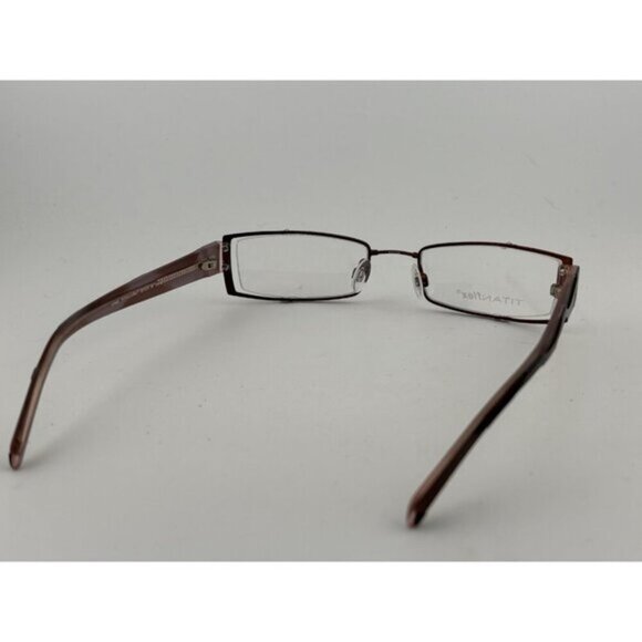 CRUSH TITANFLEX 850019 60-130 Abstract Brown Black Rectangle Glasses Frames - Picture 8 of 9